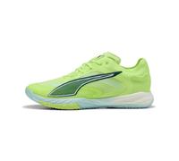 Puma Accelerate Nitro? Sqd 4 Handball Chaussures Unisex, Chaussures, Fizzy Light/Vert Terrain/Blanc, 45 Fizzy Light,Green Terrain,White