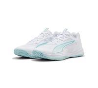 PUMA Accelerate Pro 4 W+ Game on Chaussures d'intérieur pour Femme, Blanc/mer Baltique, Bleu-Eau fraîche, Pointure 45, Puma Eau Douce Bleue de la mer Baltique Blanche, 46 EU
