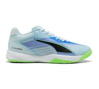 Puma Accelerate Turbo 5 Baskets d'intérieur Unisexes Vert et Noir et Vert Aqua, Taille 40