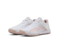PUMA Accelerate Turbo W+, Chaussure de Terrain intérieur Femelle, PUMA White-Glowing Red-Rose Quartz-Alpine Snow,