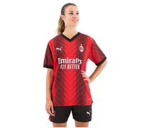 Puma Ac Milan Authentic 23/24 Home Short Sleeve T-shirt Rouge M Homme,Femme
