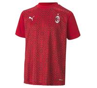 Puma ACM Stadium Home Jersey Jr T-Shirt Enfant Tango Red/Puma Black FR : Taille Unique (Taille Fabricant : 140)
