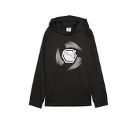 PUMA Active Sports Graphic Poly Hoodie B, Sudaderas Con Capucha Garçon, PUMA Black,