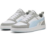 Puma Adults Dribble Court Trainers Blanc/Argenté 10.5 (45) Unisex