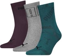 Puma Adults Mesh Crew Socks Combo Vert Femmes 4-8 Unisex