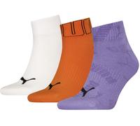 Puma Adults Mesh Quarter Sock Combo violet Tailles hommes 6-12 Unisex