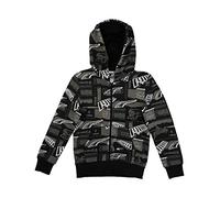 PUMA Alpha AOP Full-Zip Hoodie FL B Sweat-Shirt pour Enfant Noir 7-8Y