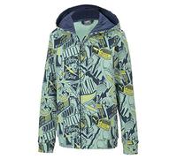 PUMA Alpha AOP Hooded Jacket TR B Maillot de survêtement Mixte Enfant, Denim foncé, 104
