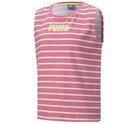 PUMA Alpha Striped Tank G Débardeur Fille Bubblegum FR : Taille Unique (Taille Fabricant : 110)