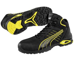 PUMA Amsterdam Mid 632240-42 Chaussures montantes de sécurité S3 Pointure (EU): 42 noir, jaune 1 pc(s)