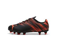 Puma ATTACANTO FG/AG JR, Chaussure de Football Unisexe, Puma Black-Glowing Red,