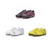PUMA Unisex Kids Attacanto Fg/Ag Jr Chaussures de football, Puma Black Silver Mist, 32 EU
