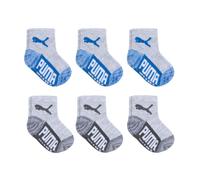 PUMA Baby 6 Pack Chaussettes de cheville pour bb Gris/Bleu 12-24 mois US