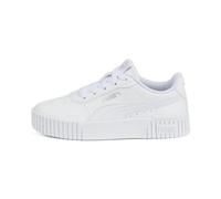 PUMA Baby Girl Carina 2.0 Ps Baskets, Puma White Puma White Puma Silver, 28 EU