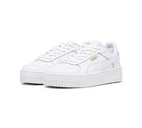 PUMA Baby Girl Carina Street Jr Baskets, Puma White Puma White Puma Gold, 38.5 EU