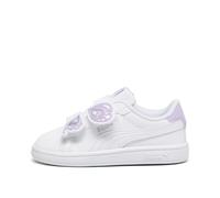 PUMA Baby Girl Smash 3.0 Bfly V Inf Baskets, White Vivid Violet Silver, 22 EU