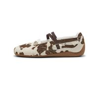 PUMA Ballerines à lanières 'Speedcat' écru / chocolat, Taille 37