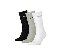 Puma - Basic Crew - Chaussettes (lot de 3) - Mixte Adulte - Multicolore (White/Grey/Black) - 43-46 EU