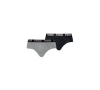 PUMA Basic Men's Briefs (2 Pack) Court, Gris Foncé Mélange/Noir, S Homme