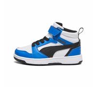 PUMA Basket mi-Haute Rebound V6 Bébé 23, White Black Racing Blue