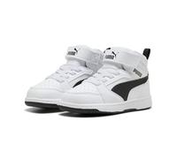 PUMA Basket mi-Haute Rebound V6 Bébé 27 White Black ┃Baskets mi-Hautes pour bébés