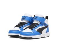 PUMA Basket mi-Haute Rebound V6 Bébé 27 White Black Racing Blue ┃Baskets mi-Hautes pour bébés