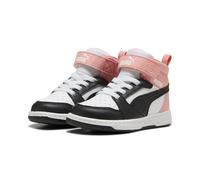 PUMA Basket mi-Haute Rebound V6 Bébé 27, White Strong Gray Pink Fruit