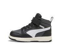 PUMA Basket mi-haute Rebound V6 Bébé, Chaussures, Noir/Blanc/Dusky Gris, 20 20
