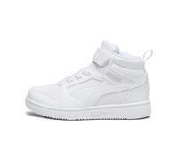 PUMA Basket mi-haute Rebound V6 Enfant, Chaussures, Blanc, 35 35