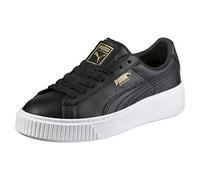 Puma Basket Platform Core, Sneakers Basses Femme, Noir (Black-Gold), 38 EU