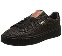 PUMA Women Basket Platform VR Wn's Sneakers Basses, Black Black, 37