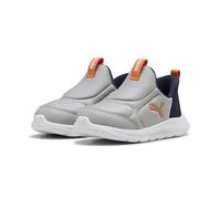 PUMA Baskets à Enfiler Fun Racer 2 SLIPTECH Bébé 23, Gray Echo Vermillion Navy Orange Blue