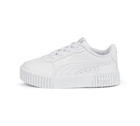 PUMA Baskets à fermeture facile Carina 2.0 Bébé, Chaussures, Blanc/Silver, 26 26