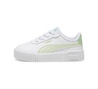 PUMA Baskets à fermeture facile Carina 2.0 Bébé, Chaussures, Blanc/Vert Illusion/Pure Vert, 21 21