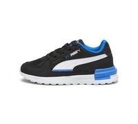 PUMA Baskets à fermeture facile Graviton Enfant, Chaussures, Noir/Blanc/Racing Bleu, 34.5 34.5