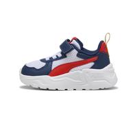 PUMA Baskets à fermeture facile Trinity Lite Bébé, Chaussures, Blanc/Fierce Rouge/Persian Bleu, 25 25