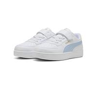 PUMA Baskets à fermture Facile Caven 2.0 Enfant 29, White Haute Tropic Gold Moon Blue Yellow