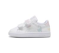PUMA Baskets à Scratch Smash 3.0 Dino Bébé 27, White Powder Pink