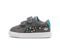 PUMA Baskets à scratch Suede Classic LF Bébé, Chaussures, Cool Dark Gris/Sparkling Vert/Flat Dark Gris, 21 21