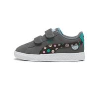 PUMA Baskets à scratch Suede Classic LF Enfant, Chaussures, Cool Dark Gris/Sparkling Vert/Flat Dark Gris, 35 35