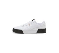 PUMA Baskets basses 'Carina 3.0' gris clair / noir / blanc, Taille 39