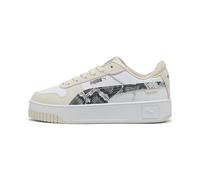 PUMA Femme Carina Street Snake Chic Basket, White-Alpine Snow, 40.5 EU