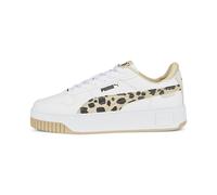 PUMA Women's Fashion Shoes CARINA STREET ANIMAL Trainers & Sneakers, PUMA WHITE-GRANOLA-PUMA BLACK, 38