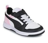 Puma Baskets Rebound V6 LO AC+ PS – Blanc/Noir-Rose nacré – Taille 28 EU (UK 10) Enfant