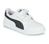PUMA Unisex Kids' Fashion Shoes SHUFFLE V PS Trainers & Sneakers, PUMA WHITE-PUMA BLACK-PUMA TEAM GOLD, 34