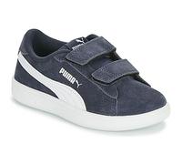 Basket Cuir Junior Puma Smash - Marine/Blanc 33