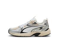 PUMA Baskets basses 'Milenio' crème / noir / argent / blanc, Taille 36