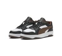 Puma Baskets Basses RBD Break Unisexes, Noir-châtain Marron, Blanc, 45 EU, Puma Noir Châtain Puma Blanc, 45 EU