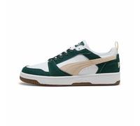 Puma Baskets Basses Rebound V6 Unisexes, Green Terrain Puma à Neige Alpine Blanc, 39 EU