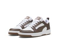 Puma Baskets Basses Rebound V6 Unisexes, Puma Gomme Plate Bronze Blanc, 44 EU